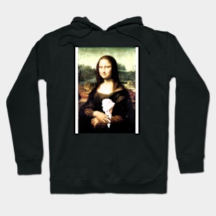 Smiling Mona Lisa With Ice Cream, Mona Lice Hoodie